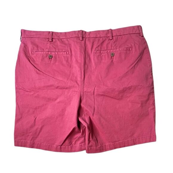 Izod Saltwater Stretch Relaxed Classic Fit Red Flat Front Shorts 42 Inseam 9.5" - Picture 3 of 12
